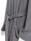 Rick Owens Long unpatterned coat with waistband