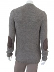 Zone of Influence Cardigan con  toppe in pelle