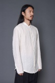 Marc Point Striped shirt with corean neck