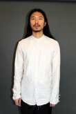 Marc Point Striped shirt with corean neck