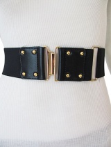 Angelos-Frentzos Belt elastic and leather